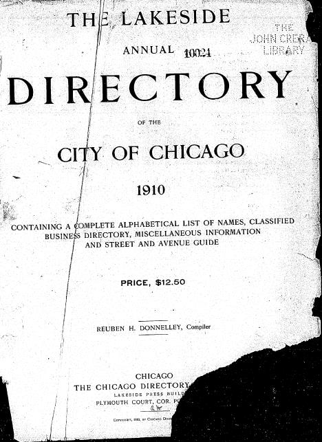 1910 Directory